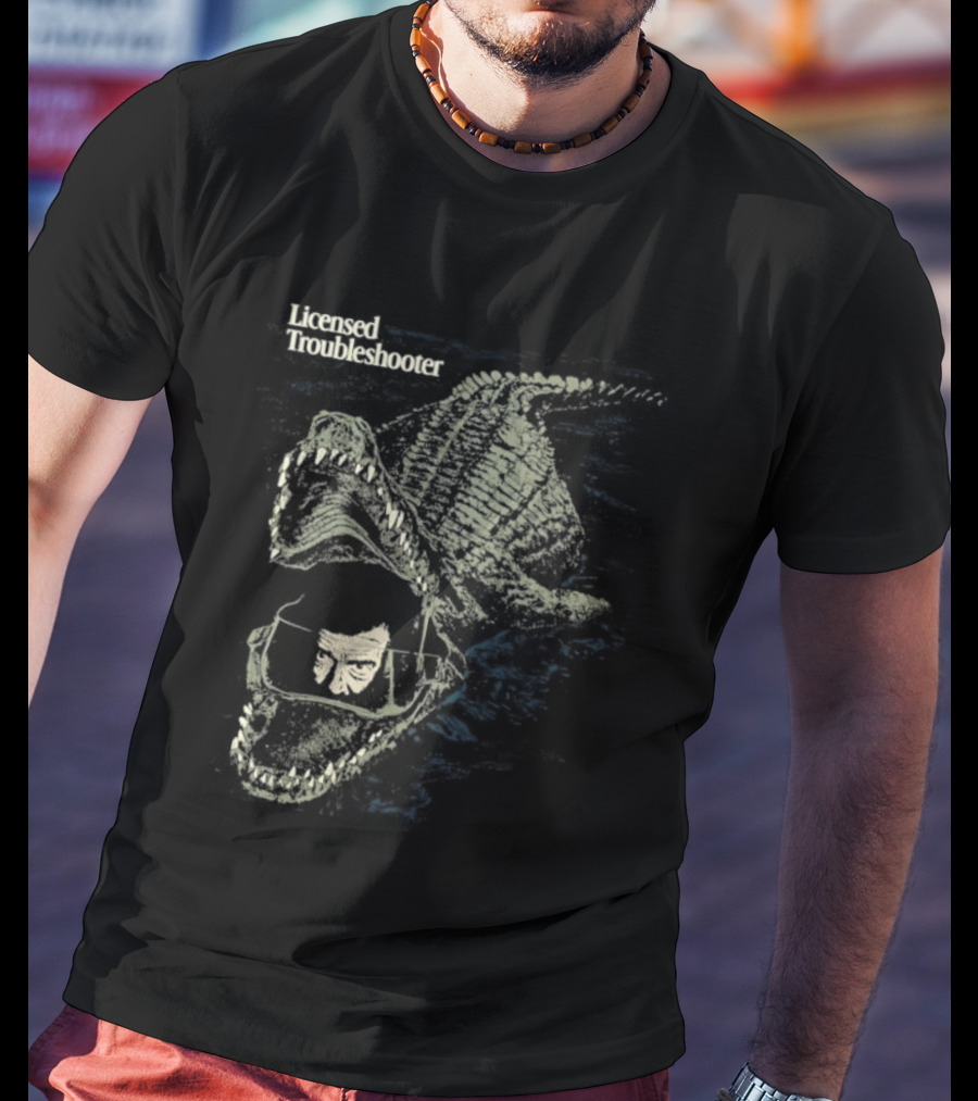 Licensed Troubleshooter Giant Crocodile Dark Adventure T-Shirt