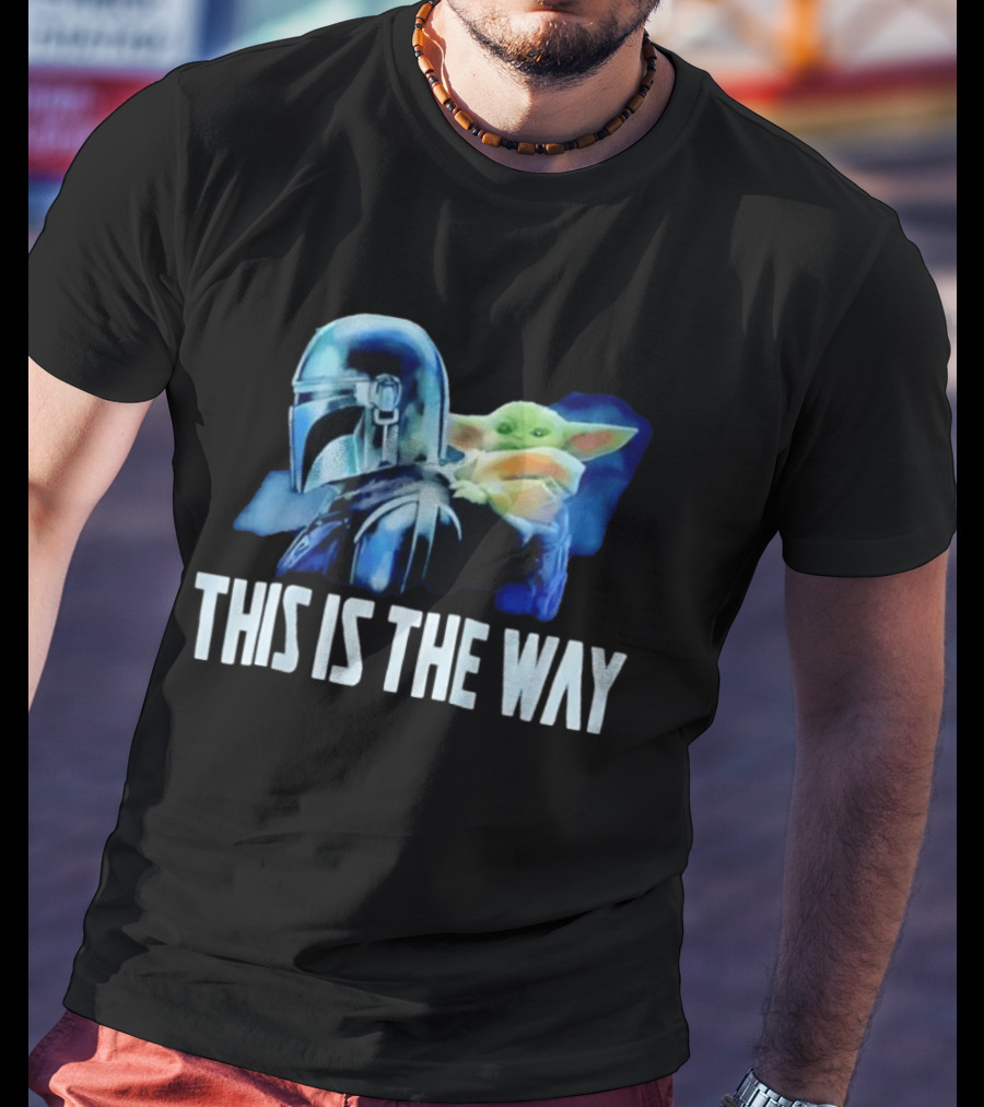 Mandalorian Helmet Grogu This Is The Way Star Wars Iconic Duo T-Shirt