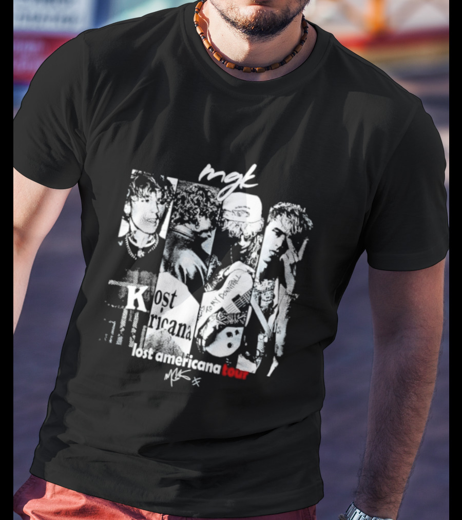 MGK Machine Gun Kelly Lost Americana Tour Guitar 2023 T-Shirt