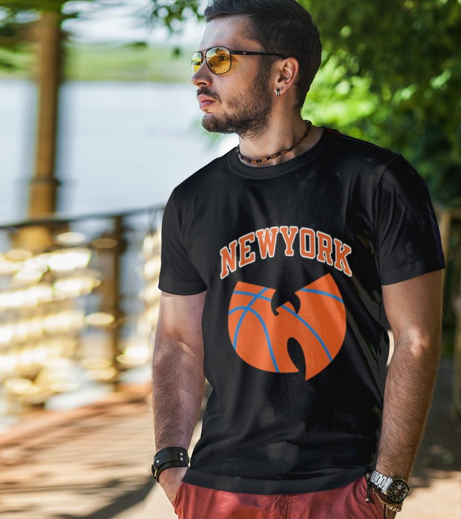 New York Basketball Wu Tang Clan Iconic Sports Fusion T-Shirt