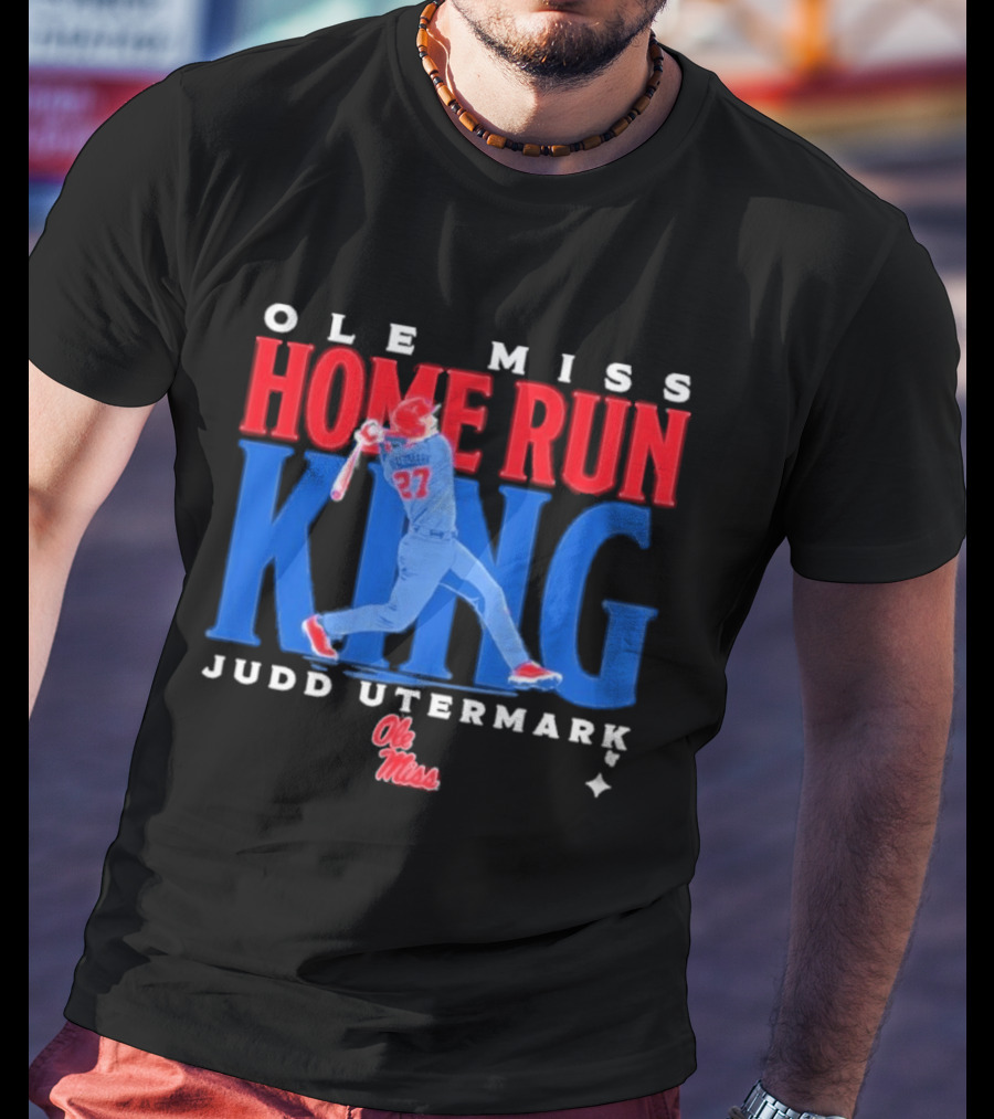 Ole Miss Home Run King Judd Utermark 27 T-Shirt