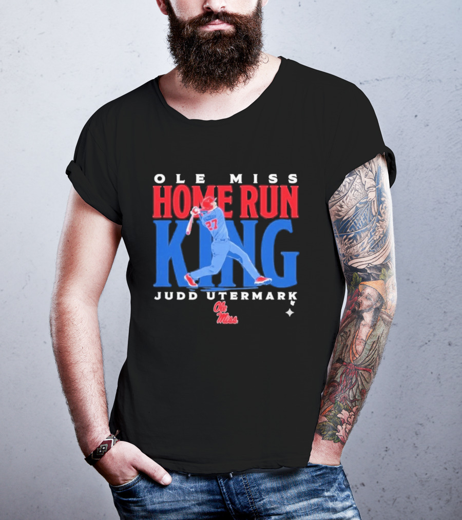 Ole Miss Home Run King Judd Utermark 27 T-Shirt