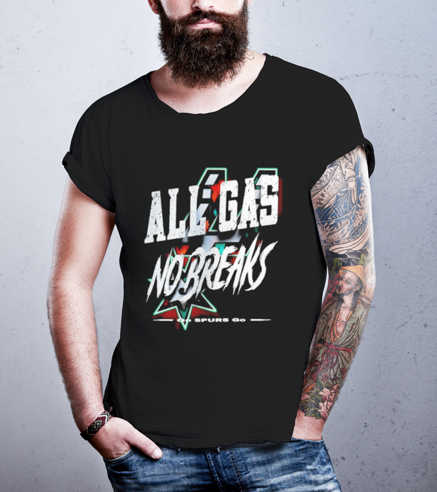 San Antonio Spurs All Gas No Breaks NBA 2023 T-Shirt