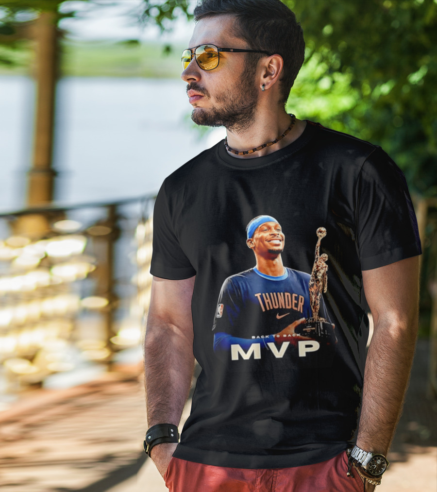 Shai Gilgeous Alexander Back To Back MVP Oklahoma City Thunder 2026 T-Shirt