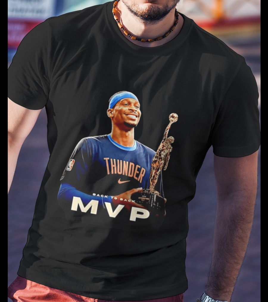 Shai Gilgeous Alexander Back To Back MVP Oklahoma City Thunder 2026 T-Shirt