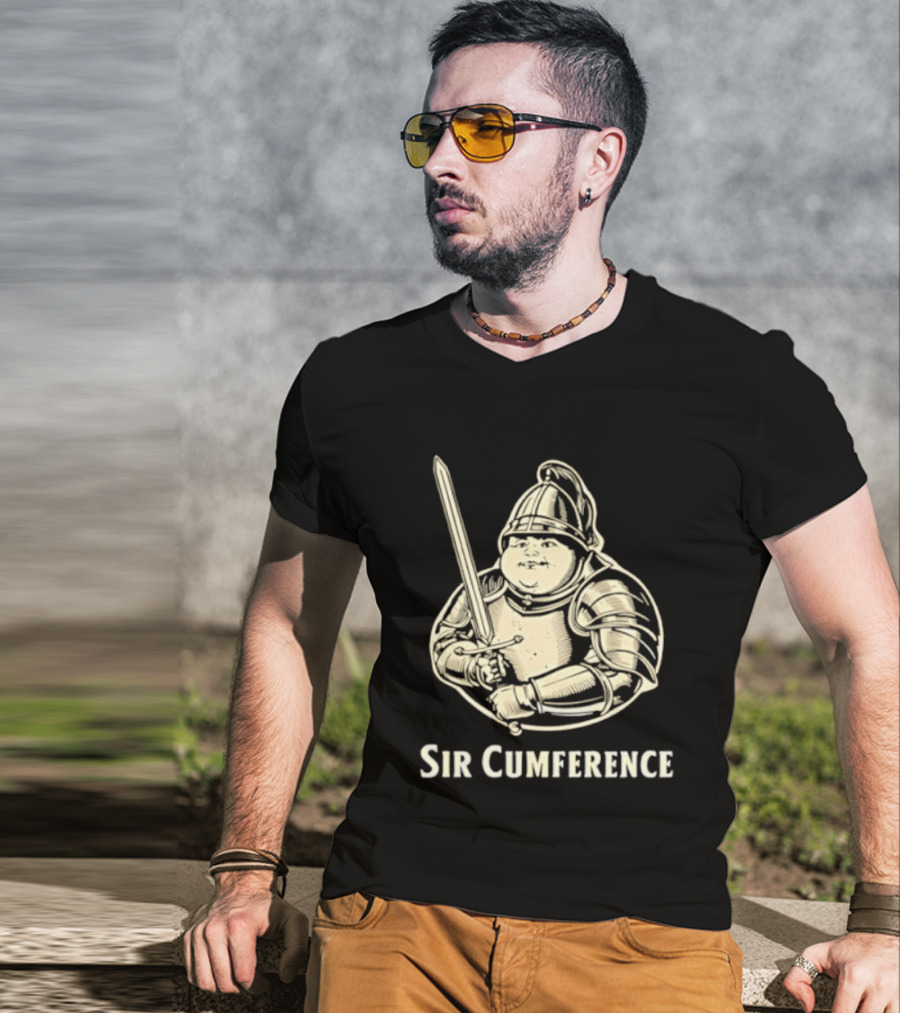Sir Cumference Fat Knight Medieval Humor T-Shirt
