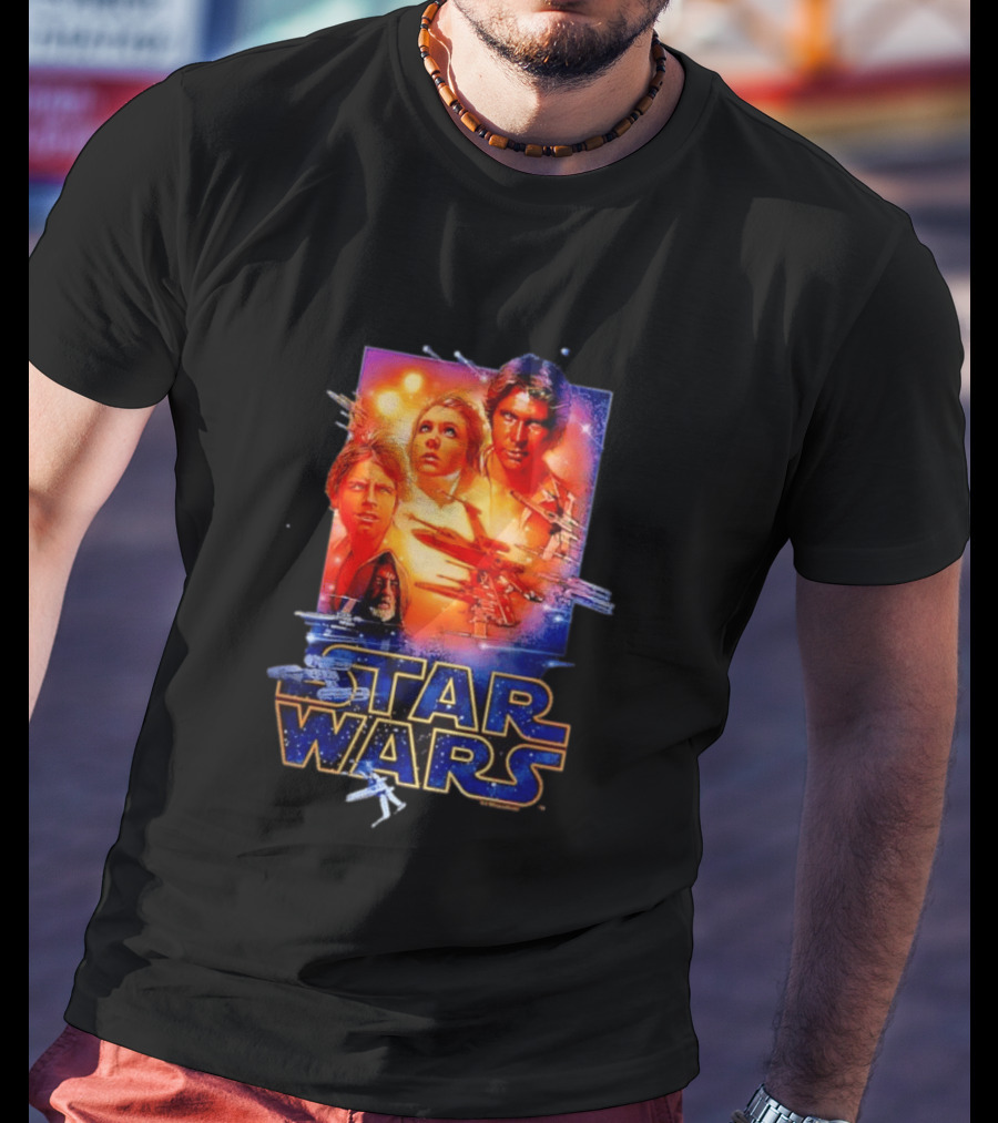 Star Wars A New Hope Rebel Luke Leia Han Solo Darth Vader T-Shirt