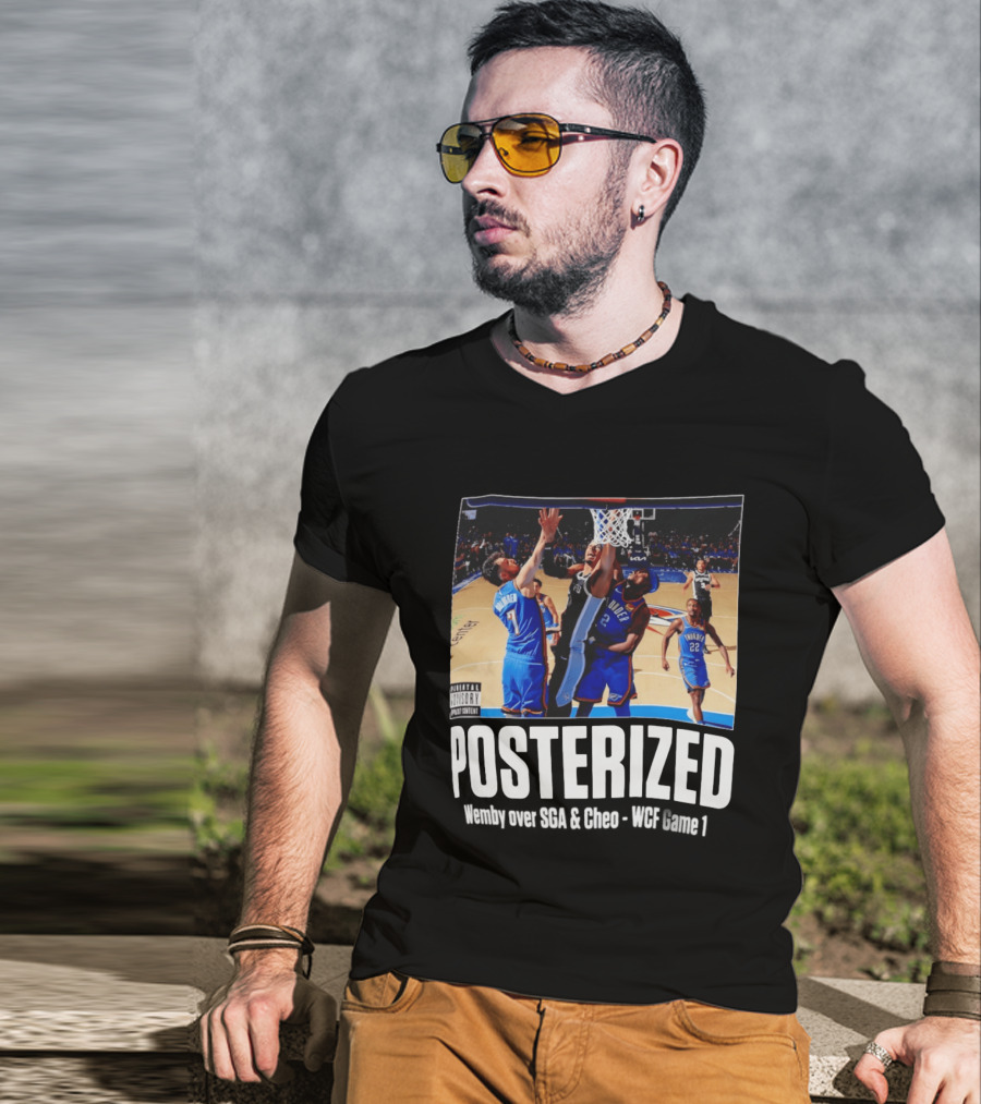 Ized Victor Wembanyama Chet Holmgren Shai Gilgeous Alexander NBA Game 1 2026 T-Shirt