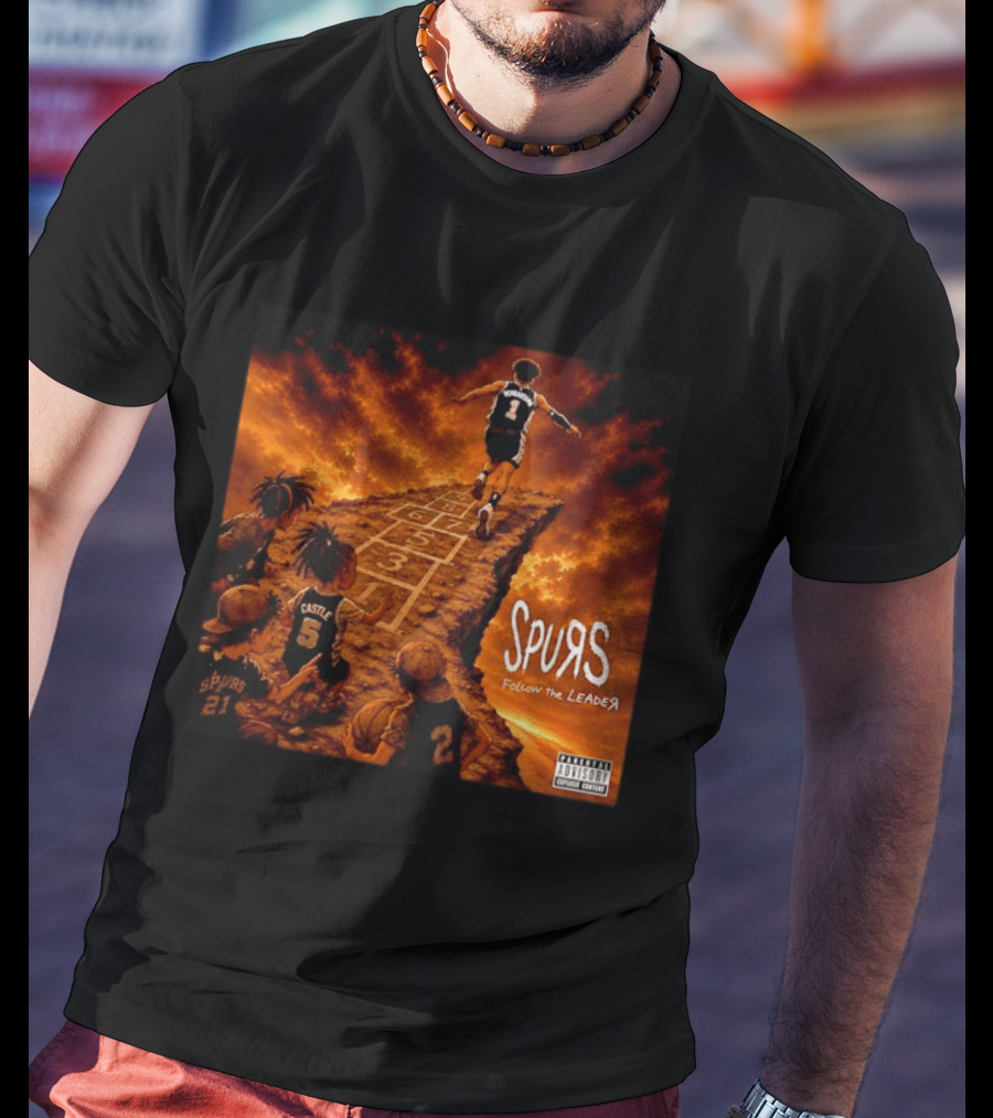 Victor Wembanyama Spurs Follow The Leader San Antonio NBA T-Shirt
