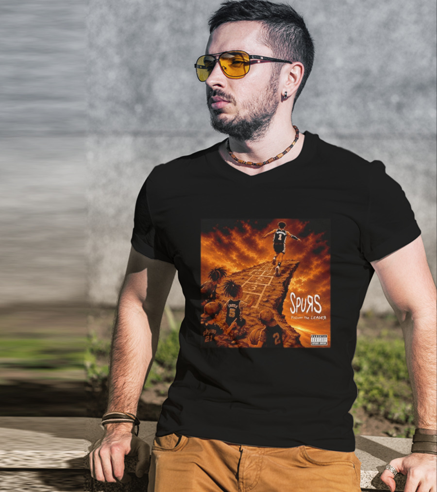 Victor Wembanyama Spurs Follow The Leader San Antonio NBA T-Shirt