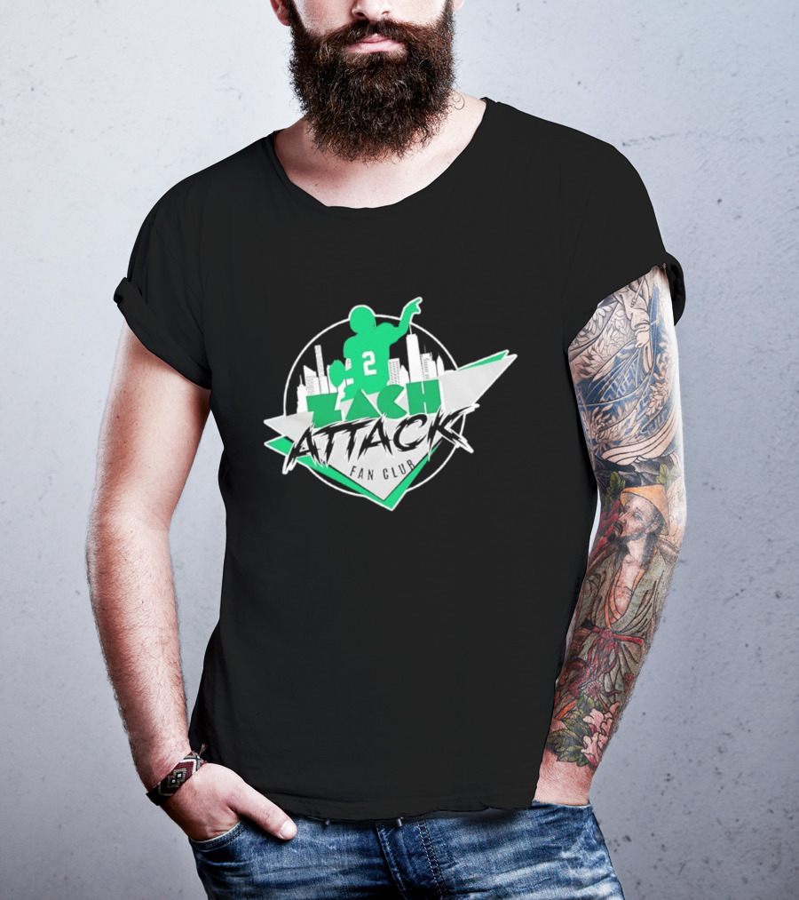 Zach Attack Club Football Player 2 Skyline T-Shirt