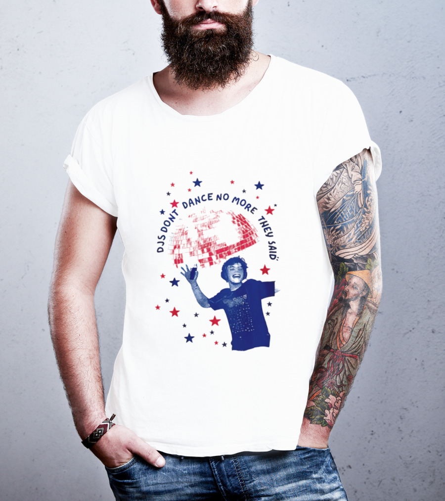 DJS Don't Dance No More They Said Funny DJ Enthusiast Graphic With Stars And Music T-Shirt