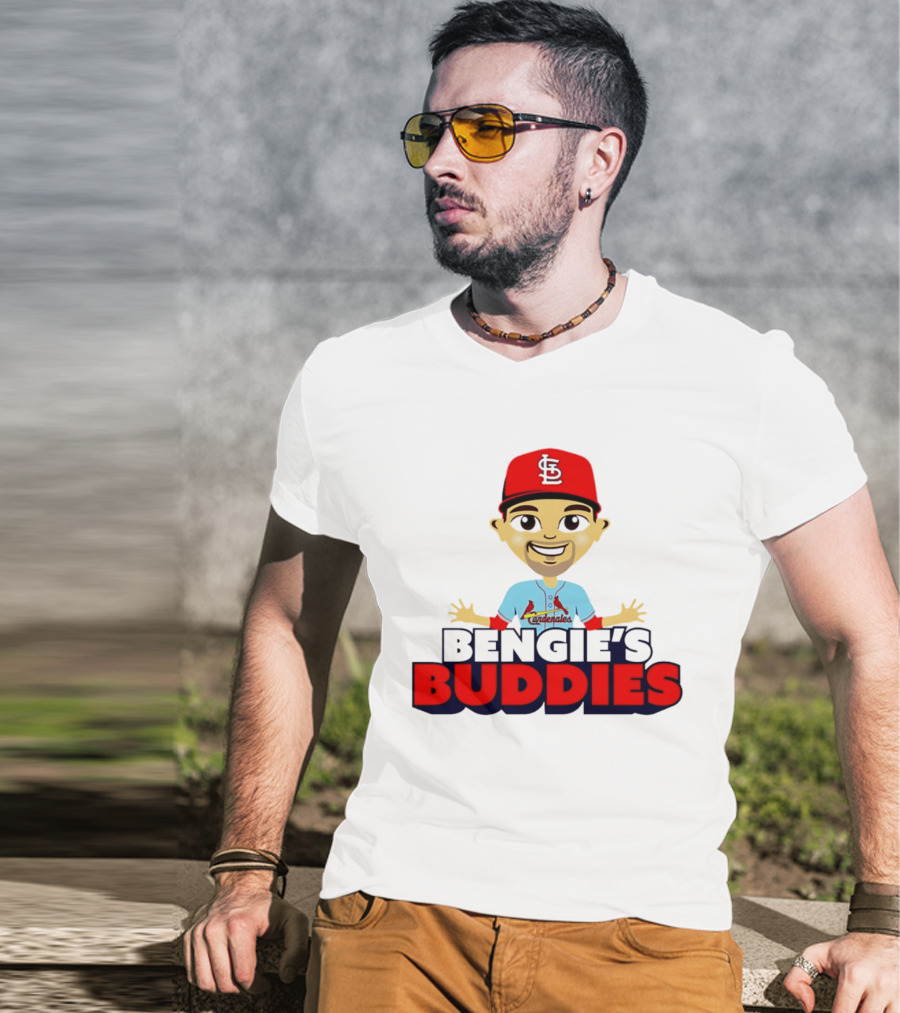Bengie's Buddies St. Louis Cardinals Cardenales Caricature T-Shirt