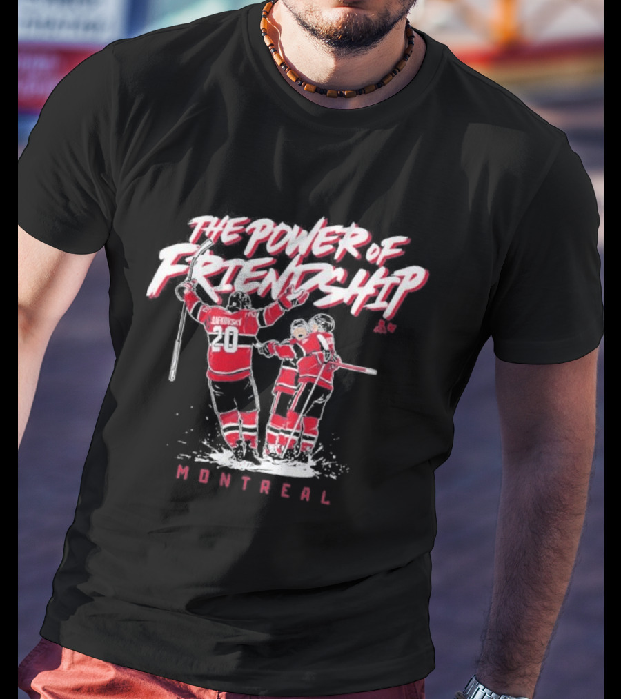 The Power Of Friendship Cole Caufield Nick Suzuki Juraj Slafkovsky Montreal T-Shirt
