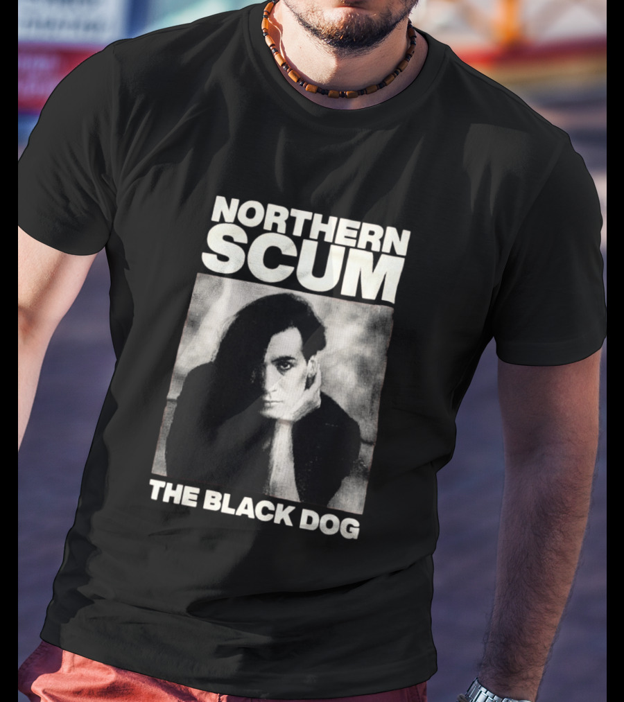 Northern Scum The Black Dog Monochrome T-Shirt