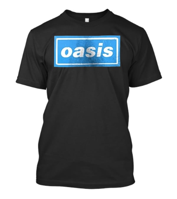 Oasis Vintage Blue Distressed Box T-Shirt