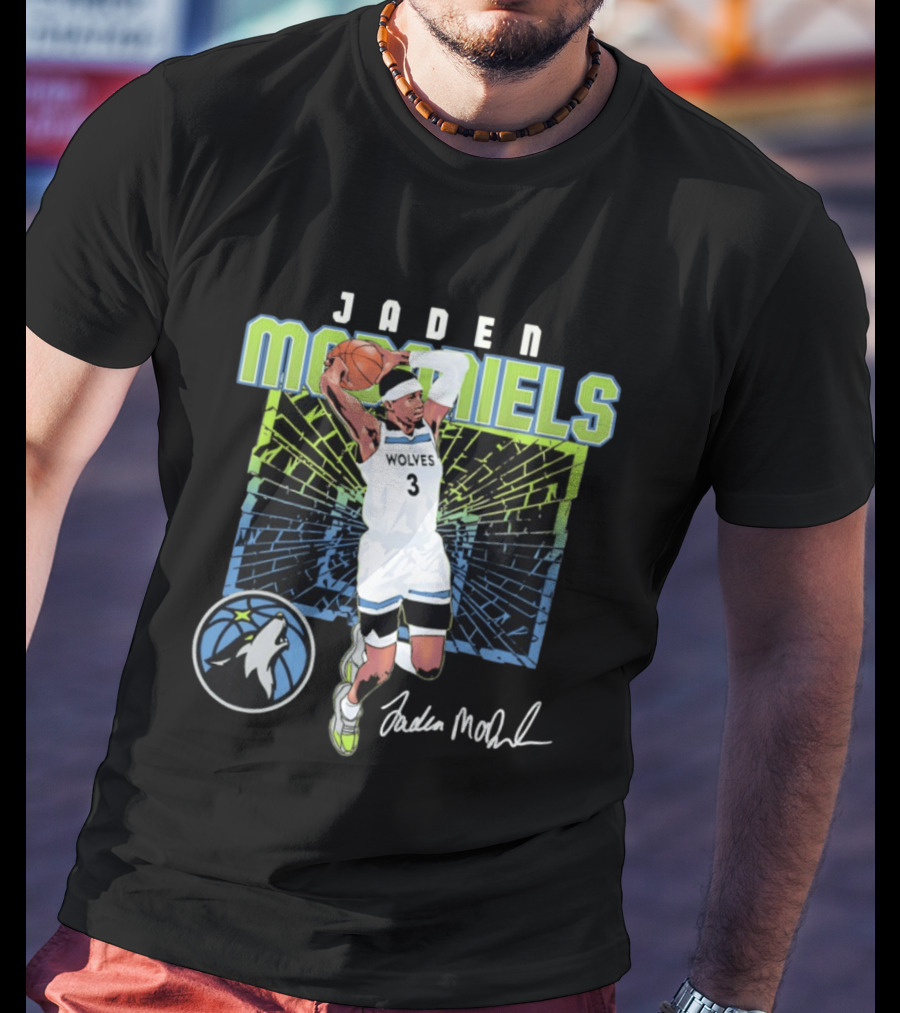Jaden McDaniels Wolves Basketball Number 3 Minnesota Timberwolves T-Shirt