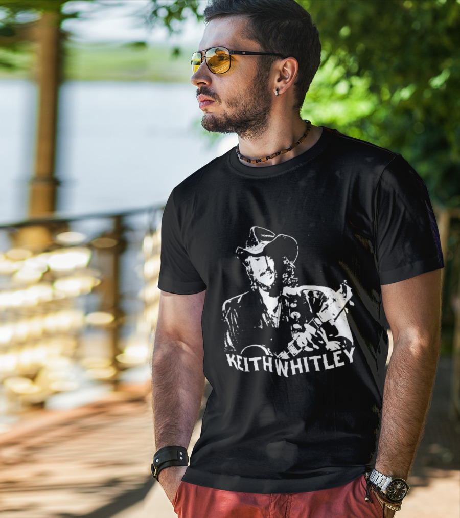 Keith Whitley Cowboy Hat Guitar T-Shirt