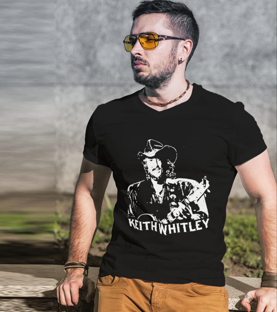 Keith Whitley Cowboy Hat Guitar T-Shirt
