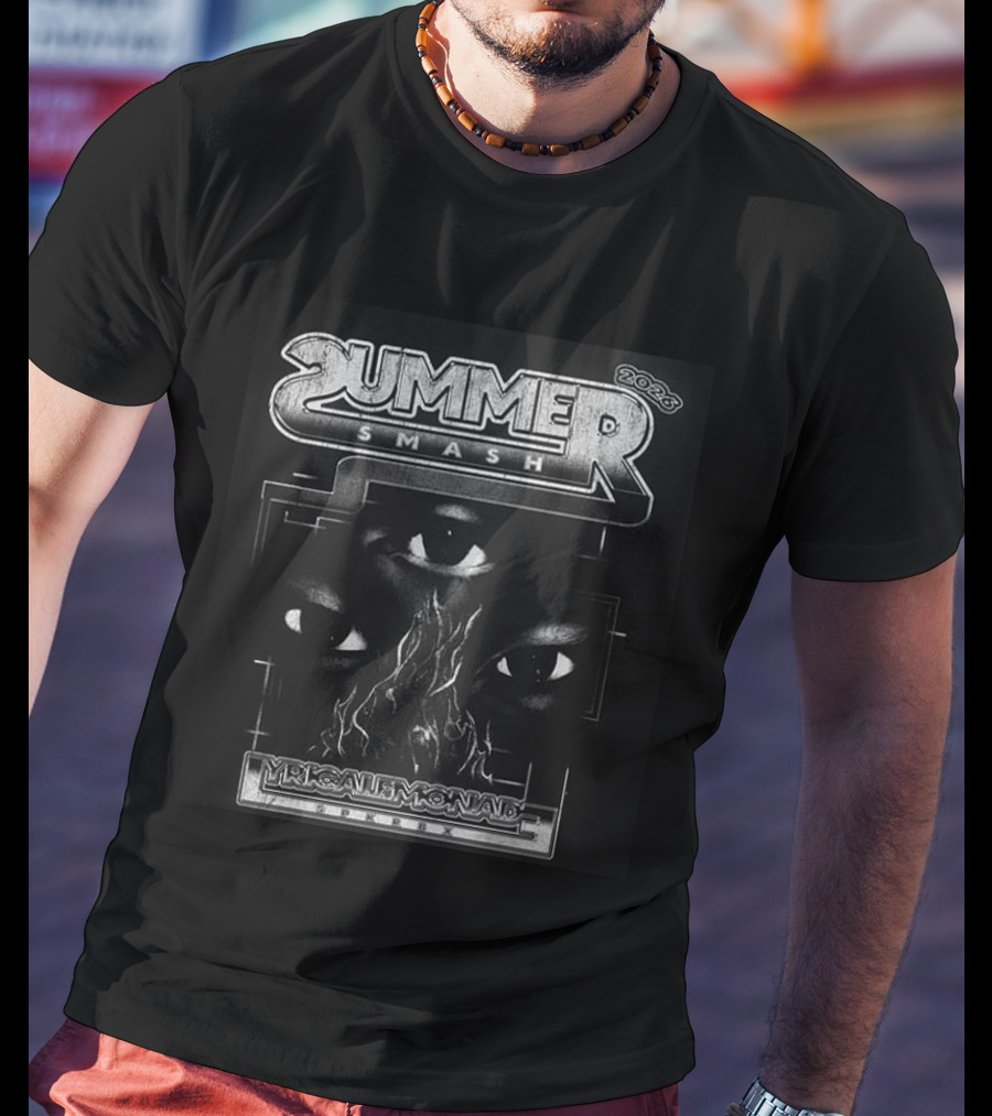 Summer Smash 2026 Festival Lineup Connections Bad Bears Dragon Skull Eyes T-Shirt