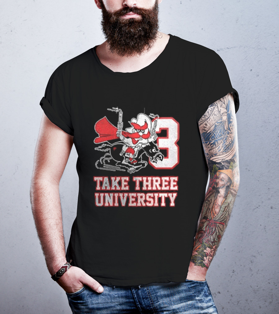 Texas Tech Red Raiders Take Three University Wreck 'Em 3 T-Shirt