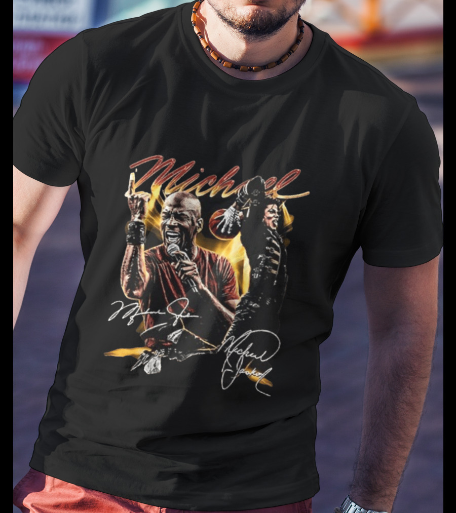 Michael Jordan Michael Jackson Black Excellence T-Shirt