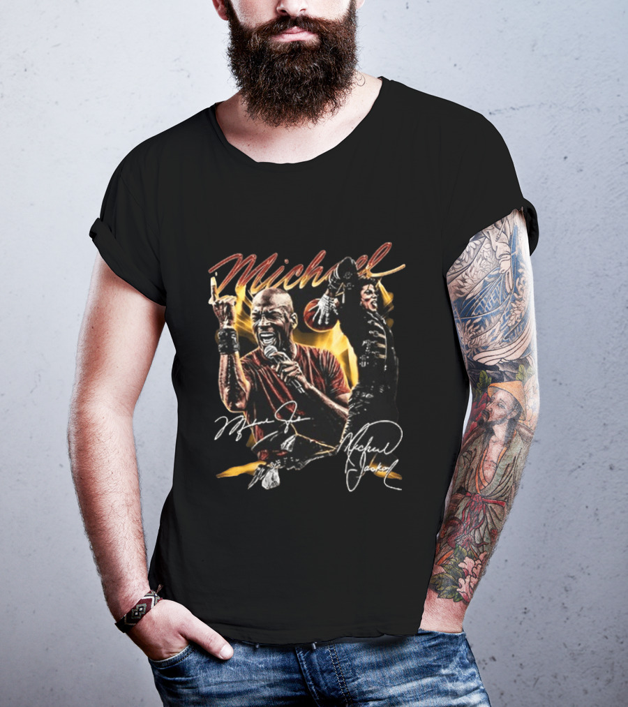 Michael Jordan Michael Jackson Black Excellence T-Shirt