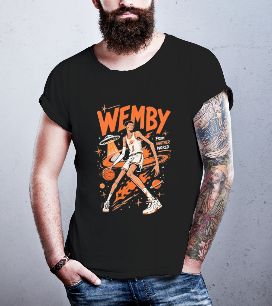 Wemby From Another World San Antonio Spurs Alien Victor Wembanyama T-Shirt