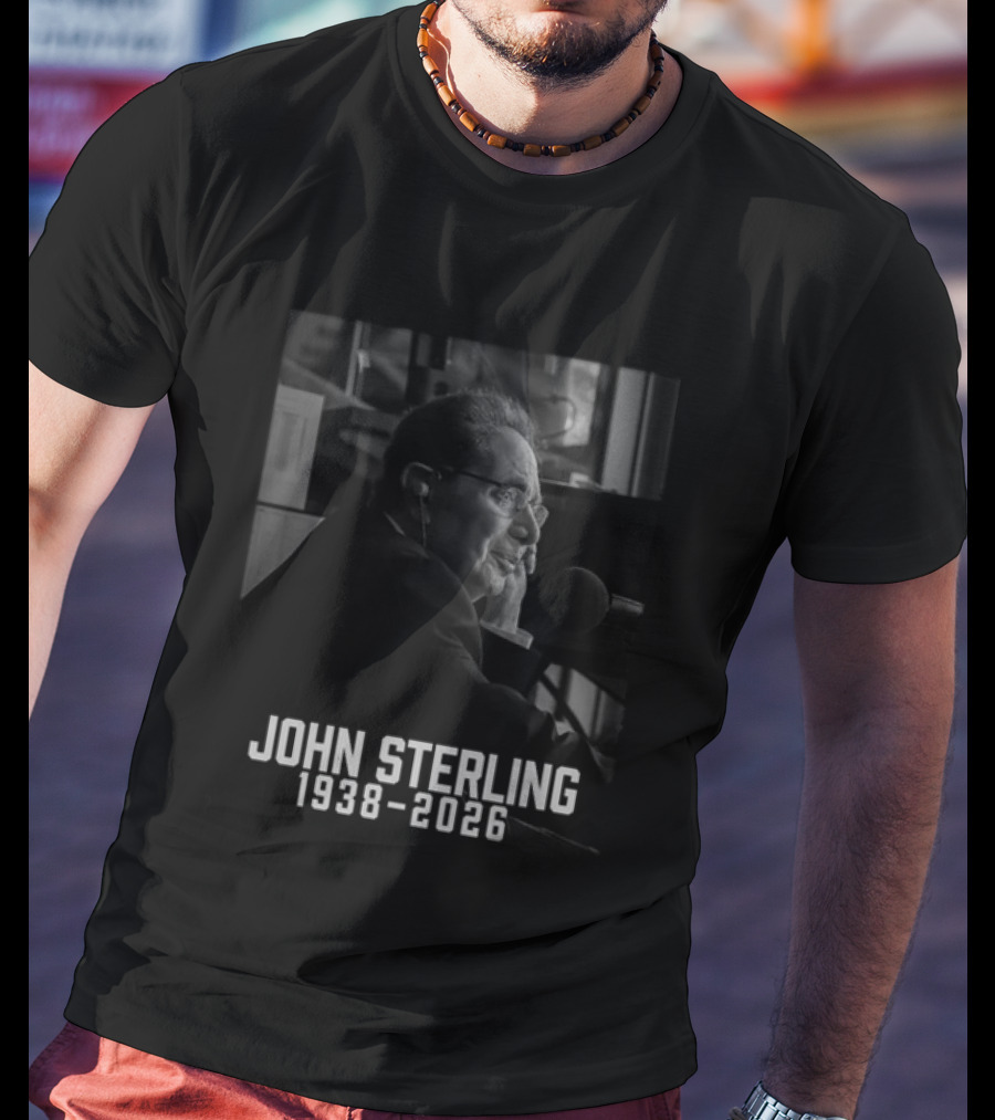 John Sterling 1938 2026 Radio Announcer Microphone T-Shirt