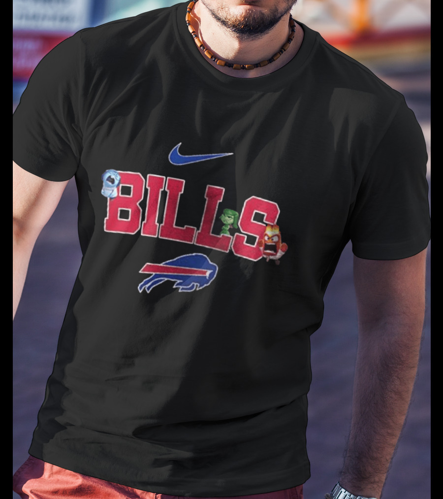 Buffalo Bills Nike Inside Out Characters All The Feels T-Shirt