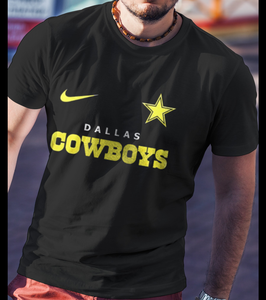 Dallas Cowboys Nike Batman Star Yellow T-Shirt