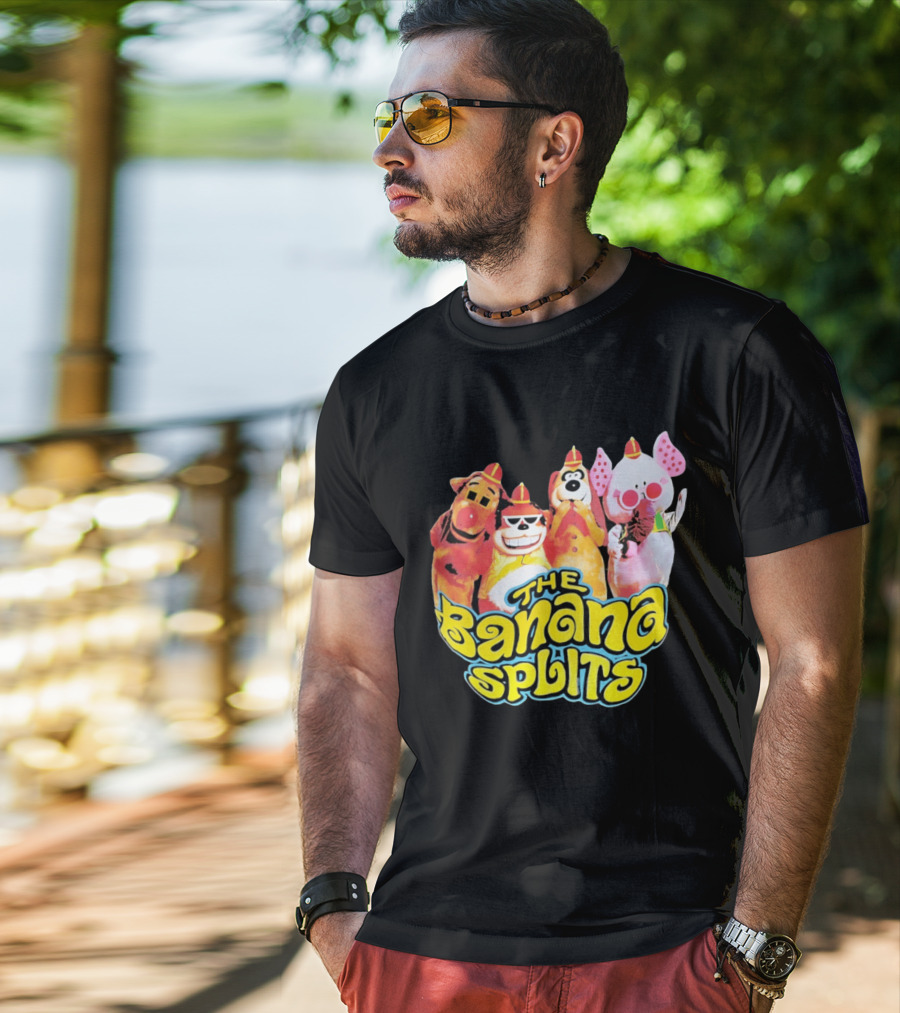 The Banana Splits Characters Hanna Barbera Retro Animation Series T-Shirt