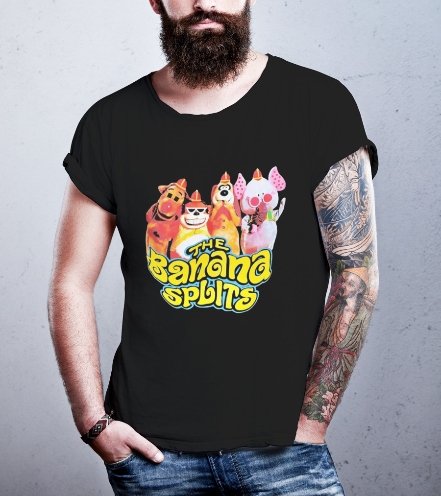 The Banana Splits Characters Hanna Barbera Retro Animation Series T-Shirt
