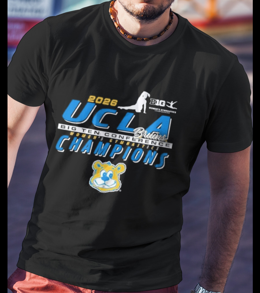 2023 UCLA Bruins Gymnastics Women's Big Ten Champions T-Shirt