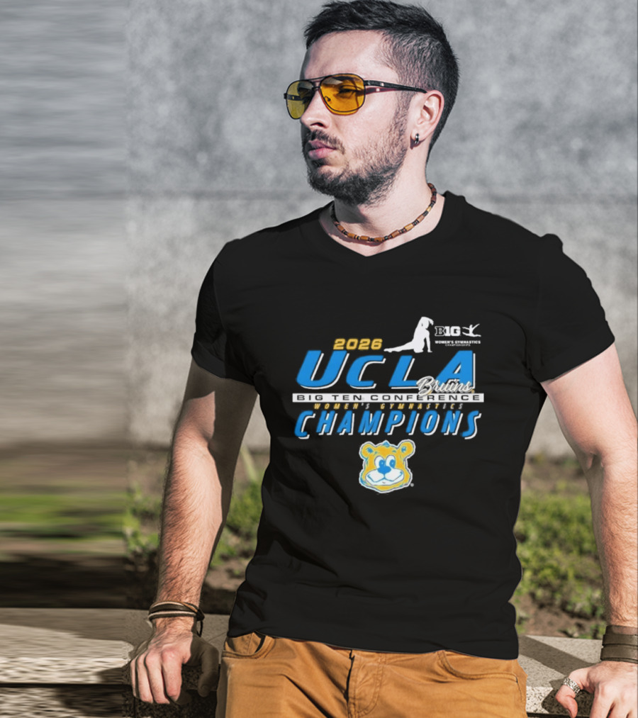 2023 UCLA Bruins Gymnastics Women's Big Ten Champions T-Shirt