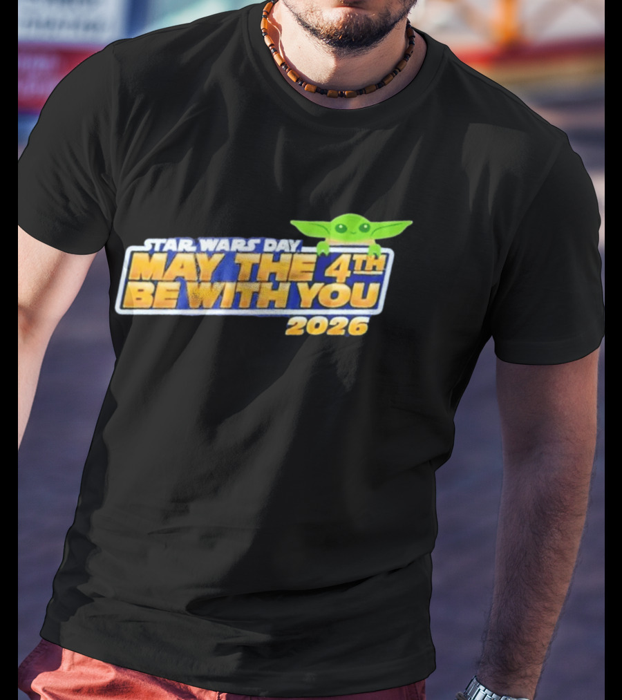 Star Wars Day May The 4th Be With You 2026 Funny With Green T-Shirt