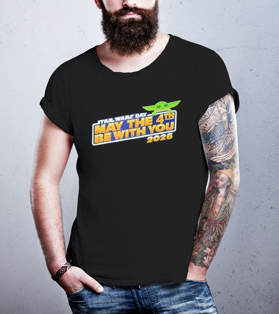 Star Wars Day May The 4th Be With You 2026 Funny With Green T-Shirt