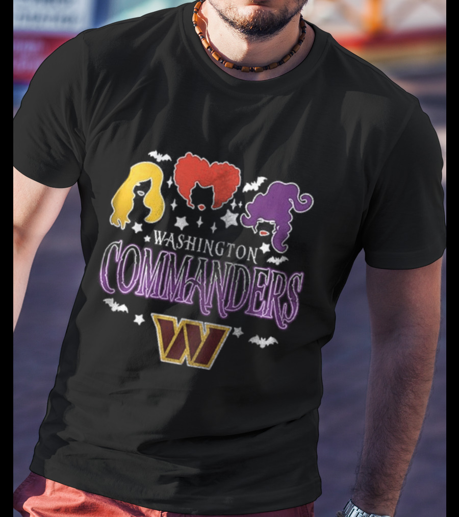 Washington Commanders You Can't Sit With Us Hocus Pocus Hair T-Shirt