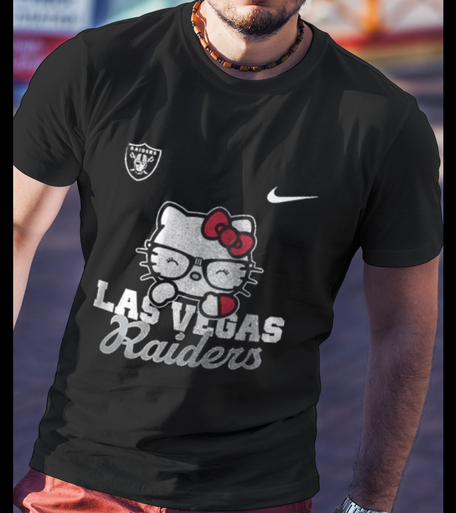 Las Vegas Raiders Hello Kitty Nike Collaboration T-Shirt