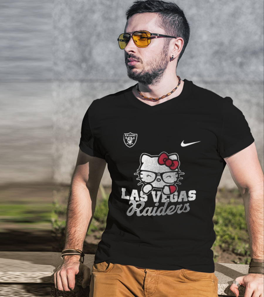 Las Vegas Raiders Hello Kitty Nike Collaboration T-Shirt