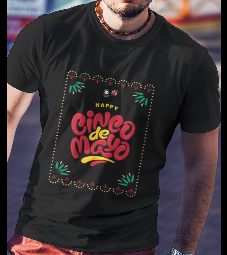 New Jersey Devils Happy Cinco De Mayo Celebration T-Shirt