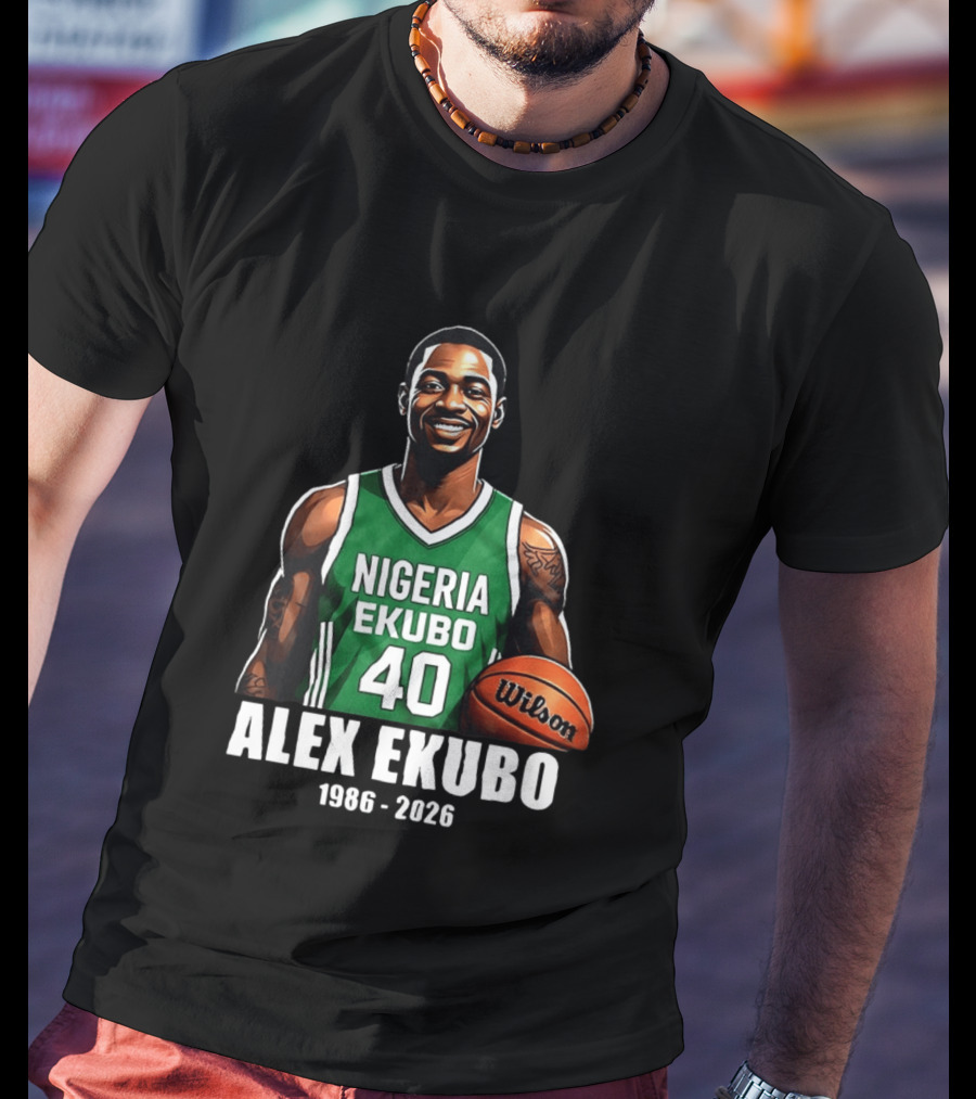 Alex Ekubo 1986 2026 Nollywood Nigeria Basketball Player T-Shirt