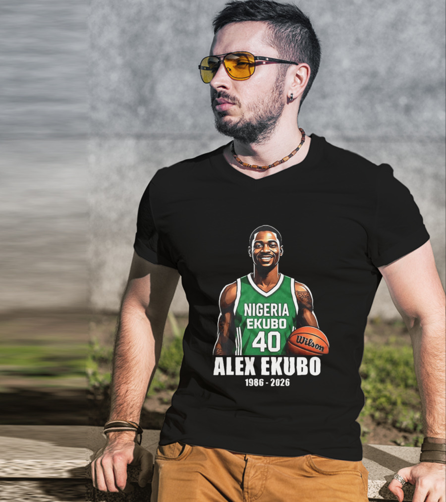Alex Ekubo 1986 2026 Nollywood Nigeria Basketball Player T-Shirt