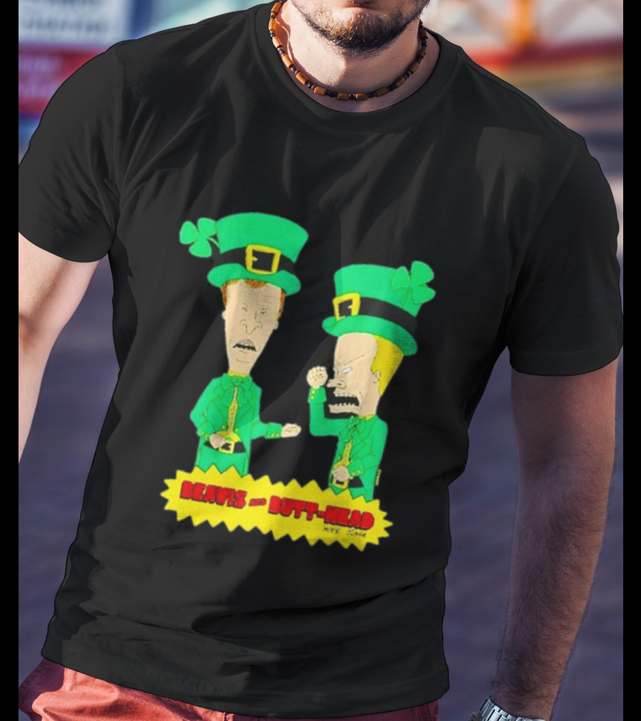 Beavis And Butt Head Leprechaun Costumes Green Bay Packers Mike Judge T-Shirt