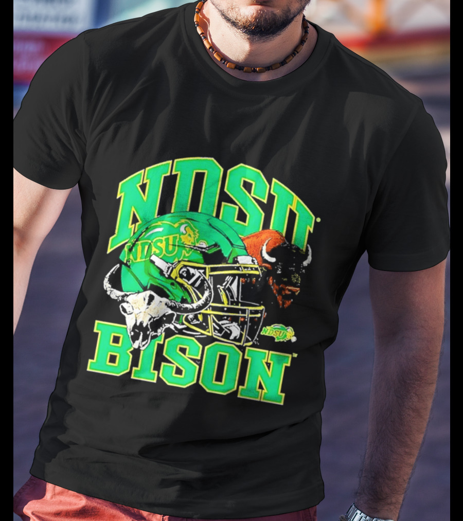 NDSU Bison Helmet Best NCAA Football Team Spirit T-Shirt