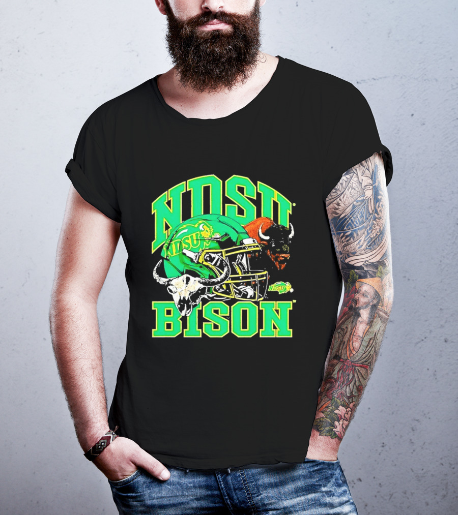 NDSU Bison Helmet Best NCAA Football Team Spirit T-Shirt