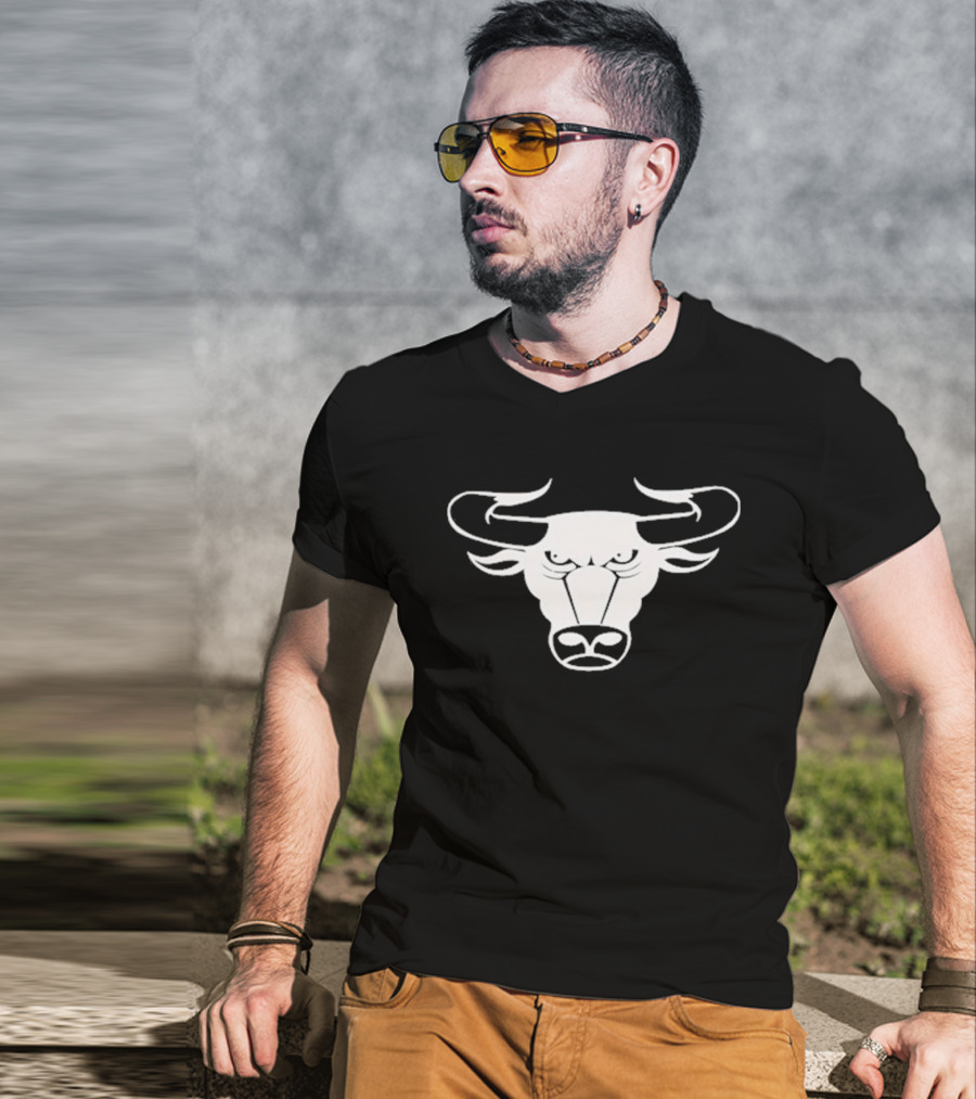 Bulls Head White T-Shirt