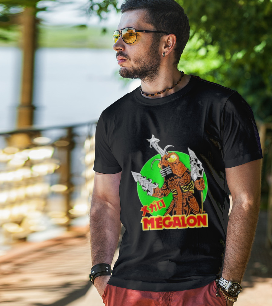 Cavitycolors Megalon Monster Kaiju Japanese Horror And Halloween T-Shirt