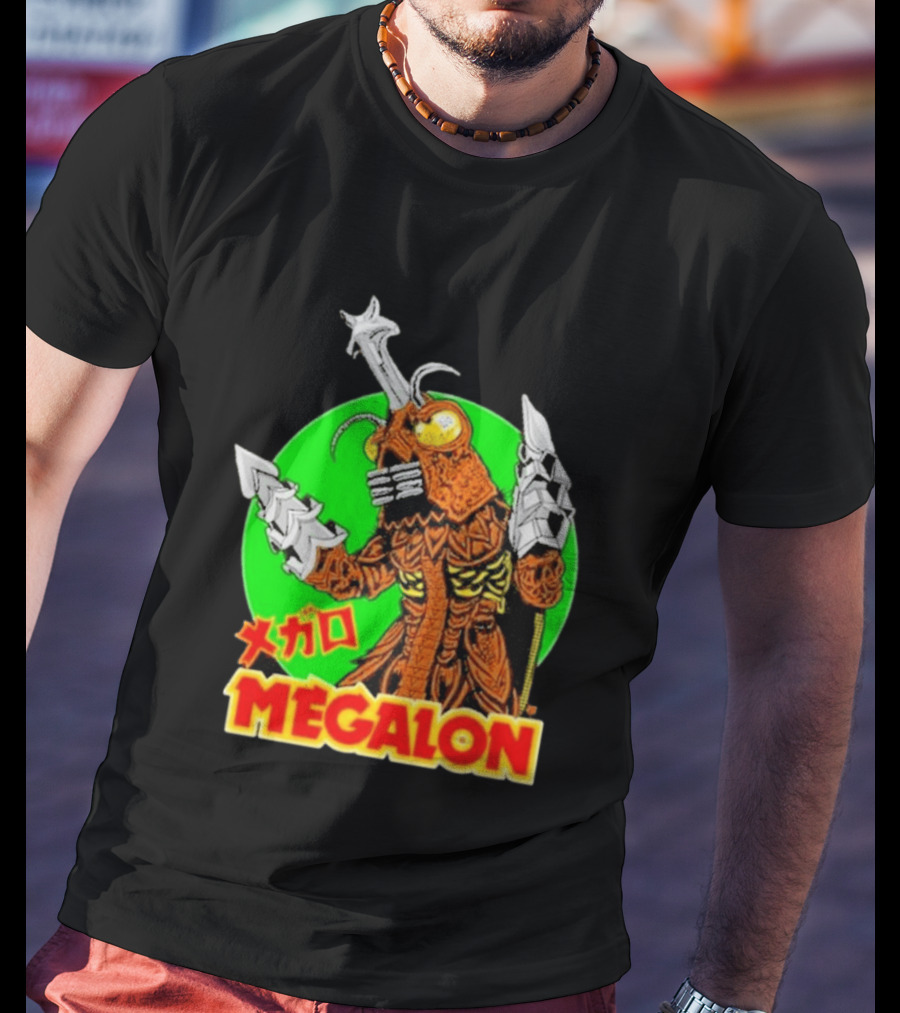 Cavitycolors Megalon Monster Kaiju Japanese Horror And Halloween T-Shirt