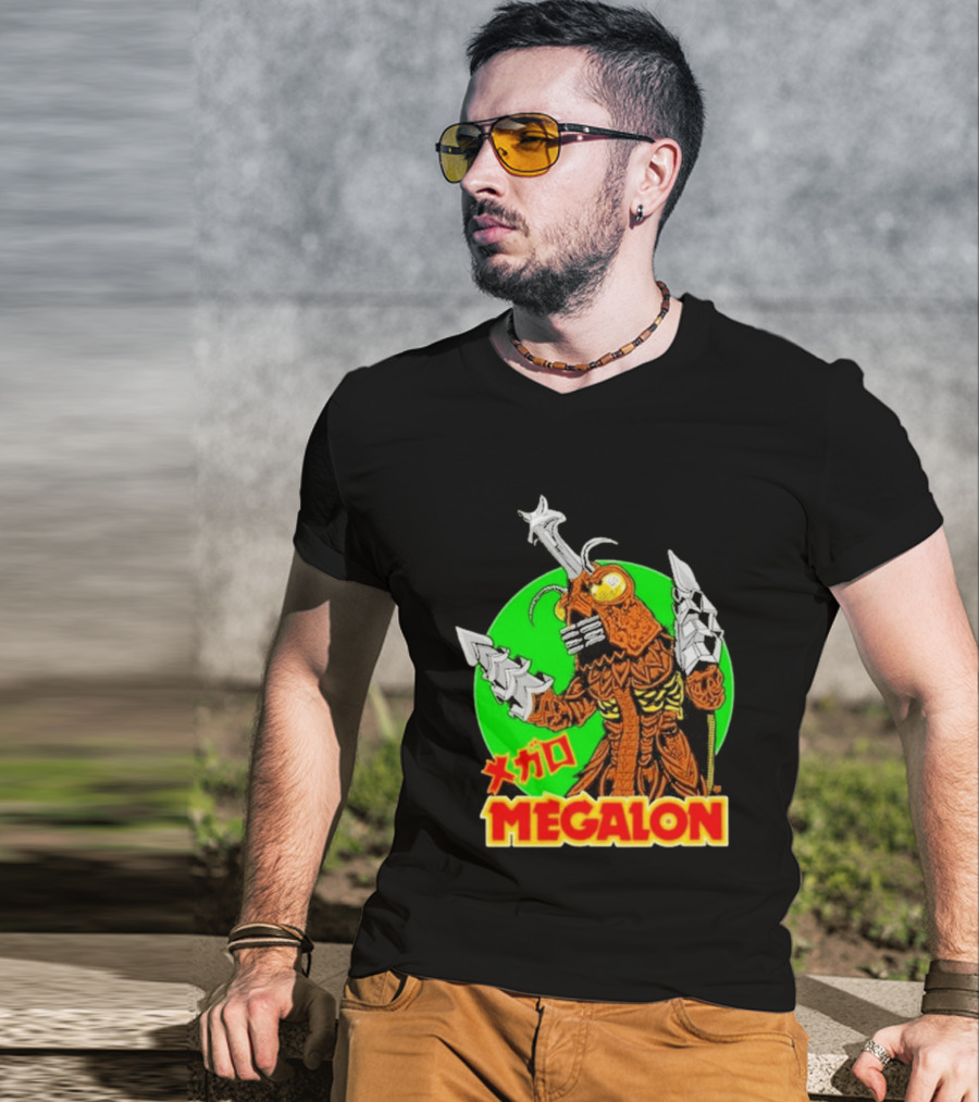 Cavitycolors Megalon Monster Kaiju Japanese Horror And Halloween T-Shirt